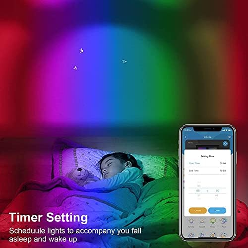 Smart Led Strip Lights 10m Bomcosy Wi-Fi LED Light Strip with App and Remote Control, Works with Alexa and Google Assistant, Music Sync RGBW Lights for Bedroom, Kitchen, TV, Party