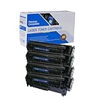 Inksters of America Compatible Toner Cartridge Replacement for HP 12A (Q2612A) Canon FX9 FX10 C104 Universal Black Toner - Used with Fax L90 L100 imageCLASS MF4150 MF4690 I-Sensys 4120 4140 (4 Pack)
