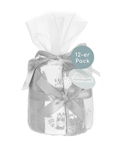 Kindsgard Baby Waschtücher 12er-Pack grau