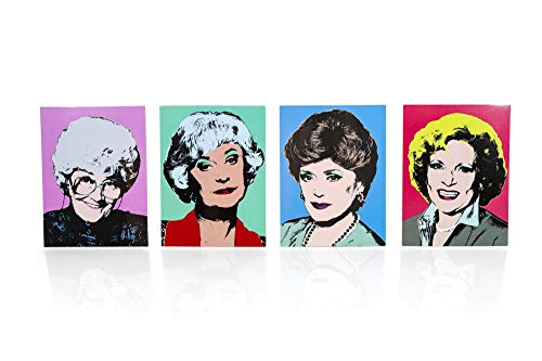 Set de 4 Imanes Decorativos Golden Girls estilo Warhol miniatura 2