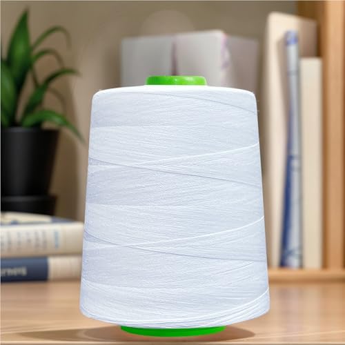 Hilos de coser blancos 4 unidades 7000 yd poliéster miniatura 6