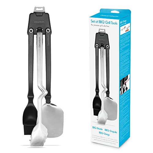Dreamfarm Set of BBQ Grill Tools | Premium Durable BBQ ...