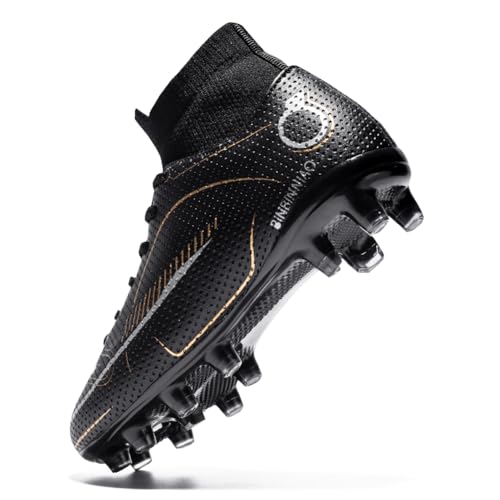 breooes Chuteiras de futebol para meninos, chuteiras infantis, chuteiras para treino ao ar livre, tê