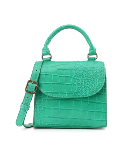CORAID Mini Top Handle Bag for Women Faux Leather Small