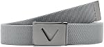 Callaway hommes V-logo Web ceinture de golf avec durable Textured Stretch Matériau et Conseil en métal réglable BuckleBelt
