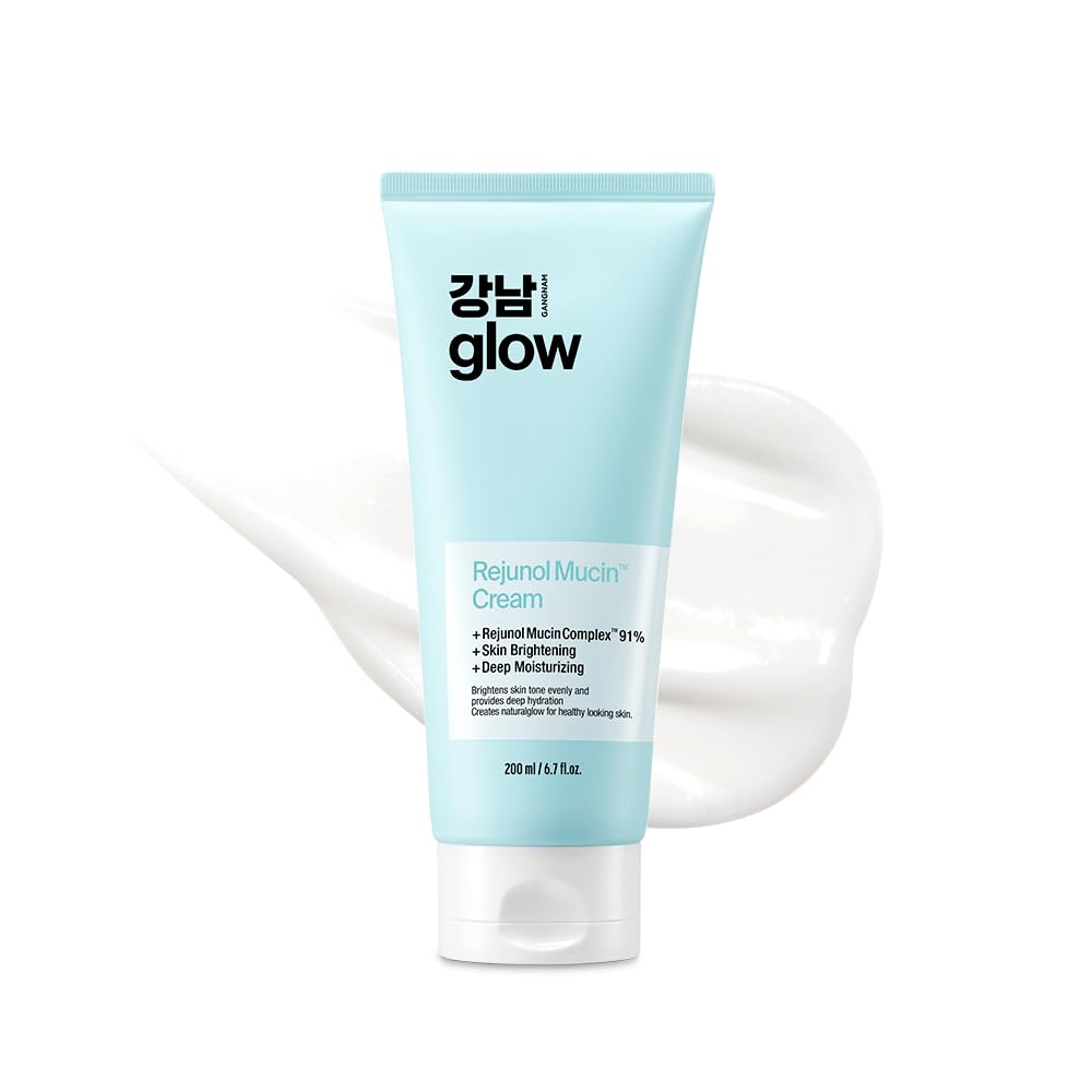 Rejunol Mucin PDRN Facial Cream 6.76 floz – 91.5% Snail Mucin Moisturizer with Hyaluronic Acid & Panthenol I Korean Skin Care I Face Moisturizer for Women | Salmon DNA