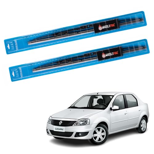 Image of Windshield Car Wiper Blades Metal Frame Water Repellant Cleaning Wiper Blades Refills Best for Mahindra Logan (2007 Onwards) Dr 22 inch /Pa 22 inch