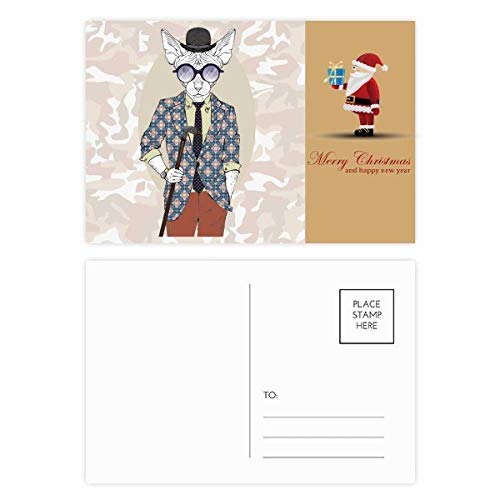 Cartes postales aquarelles Père Noël à glisser sous le sapin ou à envoyer à vos proches