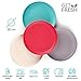 GET FRESH Bamboo Dinnerware Set - 4 Pack Bamboo Fiber Plates for Healthy Dining