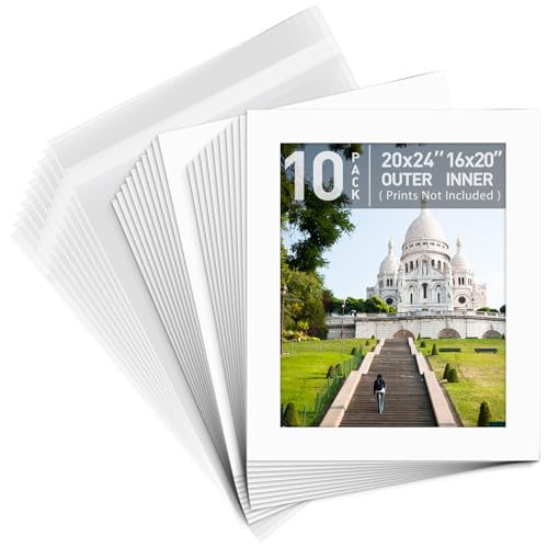 Alfombrilla sin acido para evitar manchas en fotos de 16 x 20 kit con trasera y bolsa