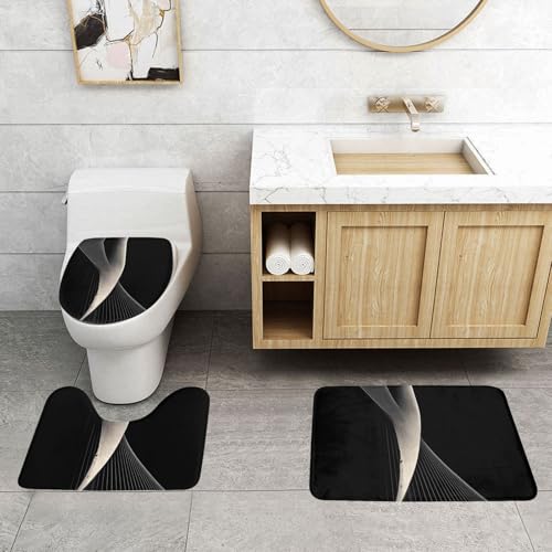 Ensemble de douche séchage rapide 3 pièces motif abstrait chic - 4