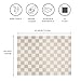 3 Sprouts Baby Foam Play Mat - Soft Foam Floor Tiles for Kids with Interlocking Puzzle Mats for Toddler Playroom - Safe 100% EVA Pads, Non-Toxic Waterproof Playmat - Checkerboard Beige