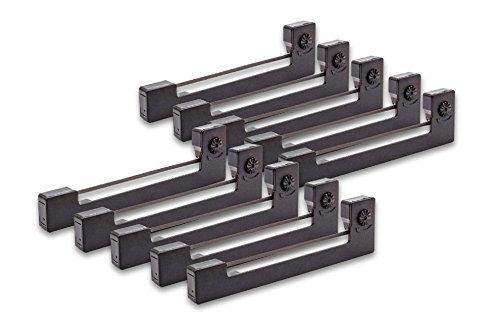 vhbw 10x cinta tinta mecanográfica nailon para impresora matricial compatible con Casio ERC 22 reemplaza Epson ERC-09, Epson C43S015354, ERC-09B.