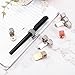 PATIKIL 6Pcs Pen Holder Clips, Metal Pen Clip Holder Adjustable Loop Pen Pencil Organizer Self Adhesive Single Spring Loop for Notebook, Clipboard, Silver Tone