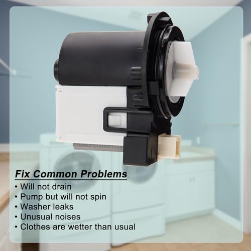 MAH8700AWW MAH6700AWW MAH9700AWW Washer Drain Pump for Maytag Neptune by SupHomie - Used condition - Image 3