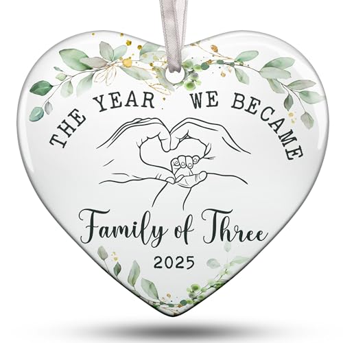 Baby First Christmas Ornament 2025 for New Parents, Celebrate Baby's First Christmas with...