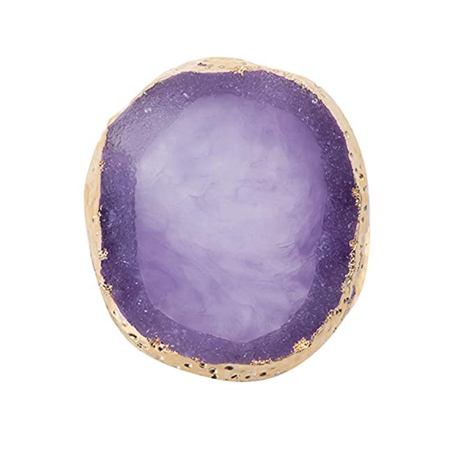 Beauty Empire Nail Art Palettes UV Gel Polish Fake Nails Display Plate Golden Edge Nail Holder Rings Mixing Acrylic Painting Drawing Display Color Palette Manicure Tools