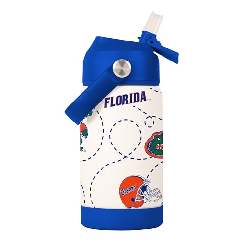 Image of Logo Brands NCAA Mascot Stainless-Steel Kids Bottle -Soft Silicone Mouthpiece, Easy To Carry, Kid-Friendly Design- Great For School & On-The-Go