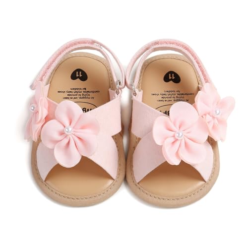 Image of Infant Baby Girls Boys Summer Sandals Premium Unisex Non Slip Rubber Soft Sole Breathable Toddler First Walker Outdoor Beach Shoes