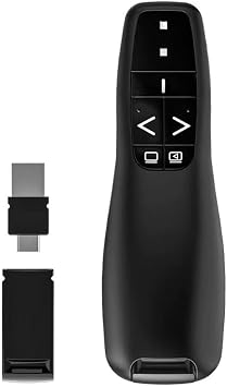 Ga82 Kablosuz Sunum Kumandas  Type-C ve USB Giri li PowerPoint Slayt Sayfa  evirme K rm z   aret i I kl  Projekt r