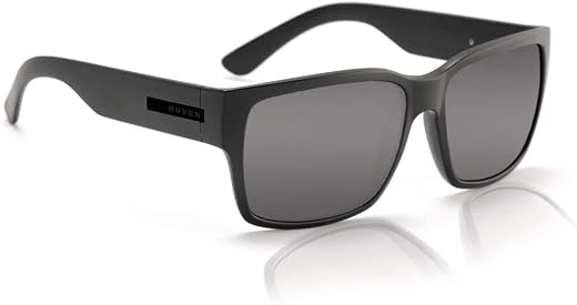 Hoven Mosteez Adult Polarized Sunglasses, Black On Black/Grey, One Size