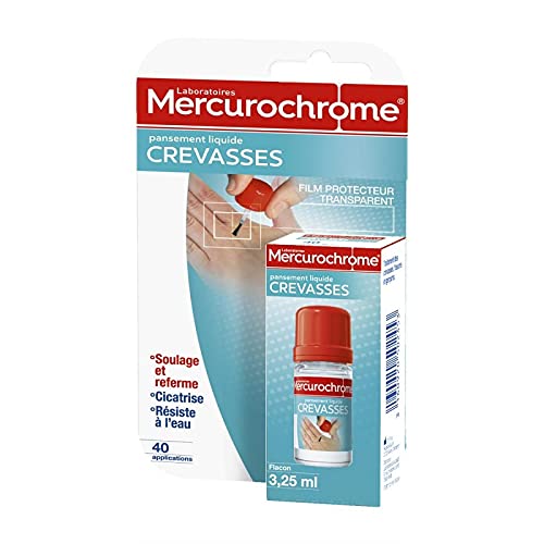 MERCUROCHROME - Pansement Liquide Crevasses Mains 3Ml - Lot De 3