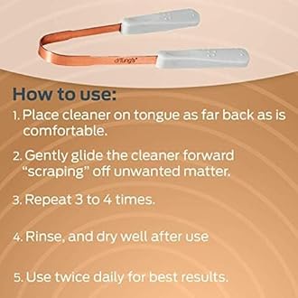 drTungs DrTungs Copper Tongue Scraper - Tongue Cleaner for Adults, Kids, Helps Freshens Breath, Easy to Use Comfort Grip Handle, Comes with Travel Case - Copper Tongue Scrapers (1 Count).