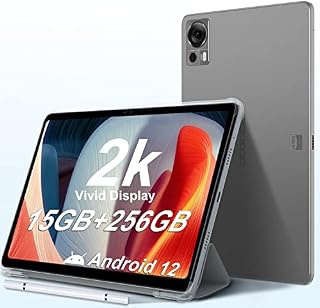 DOOGEE T20 Tablet 10.4 inch, 15GB (8+7GB) RAM+256GB ROM/1TB, 2000×1200 FHD+ 2K Display, Octa-Core, 8300mAh, Android 12 Tablet 4G LTE Dual SIM Tablets, TÜV Certified, Widevine L1, 16MP+8MP, WiFi,Type C