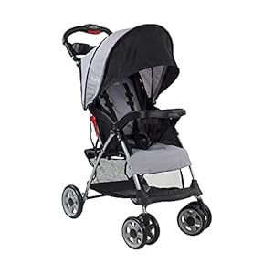 Kolcraft – Cloud Plus Lightweight Easy Fold Compact Travel Baby Stroller – Slate Grey