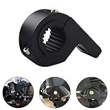 soporte para faro moto Hecho de aleación de aluminio de alta calidad, el material es ligero y fuerte, antioxidante y duradero.