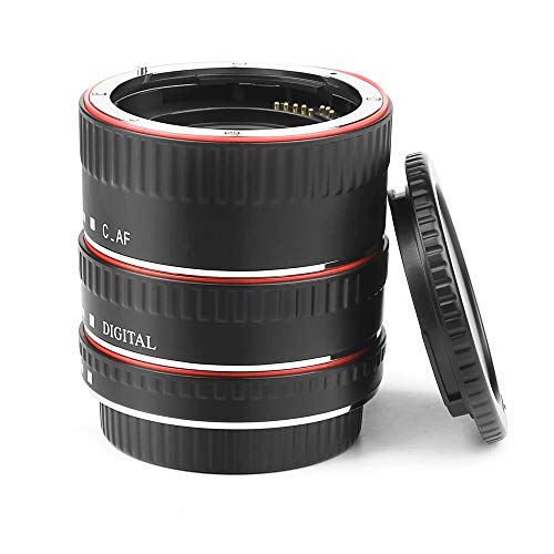QKOO Metal TTL Auto Focus Macro Extension Tube Ring for Canon 4000D 2000D