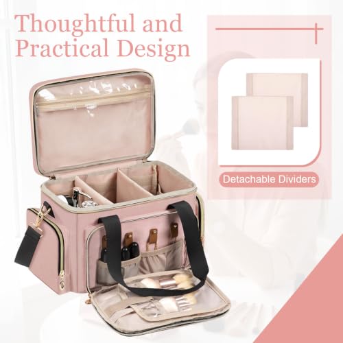 Image of GDNasist Large Makeup Bag, Portable Travel Makeup Bag Organizer