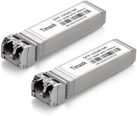 QINIYEK Transceiver SFP+ 10GBase-SR - 850nm, Multimodo, Compatibile Cisco
