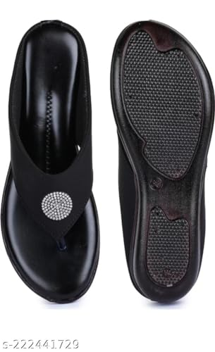 Image of KM Footwear Women's and Girls Fashion Flats and Stylish Sandals Cushioned Flats Wedges