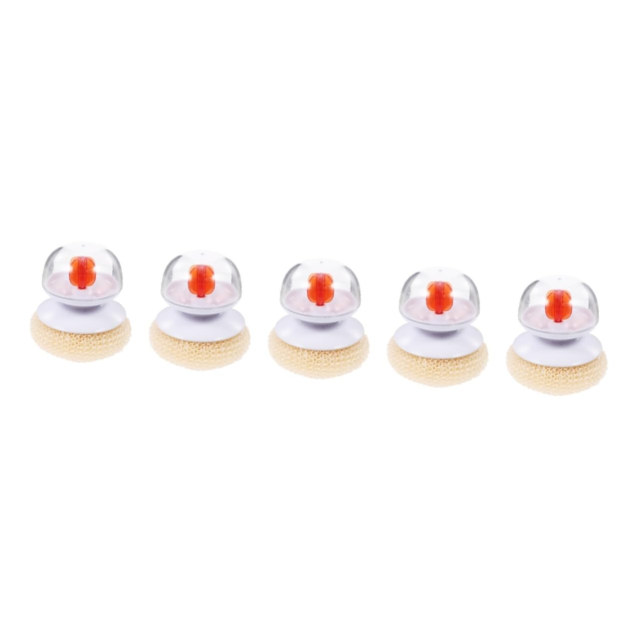 Gatuida 5piezas Cepillo De Limpieza De Platos Mango Ergonómico Bola De Alambre Duradera para Fregar Ollas y Sartenes para Cocinas y Utensilios De Cocina Herramienta De Limpieza Eficaz y