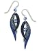 Adajio By Sienna Sky Navy Blue Folded Wings Drop Earrings 7377