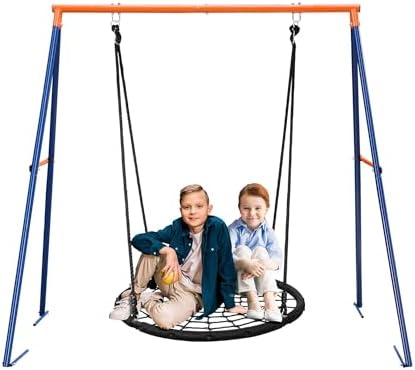 Baby Swing Outdoor With Stand IKARE Foldable Toddler Swing Stand