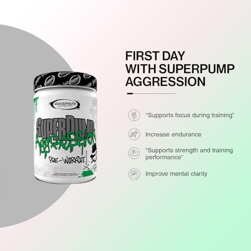 Image of Gaspari Nutrition SuperPump Aggression Pre-Workout: Energy, Focus, Endurance, Recovery, Creatine and Caffeine (40 /20 Servings, Berry Berry Angry)