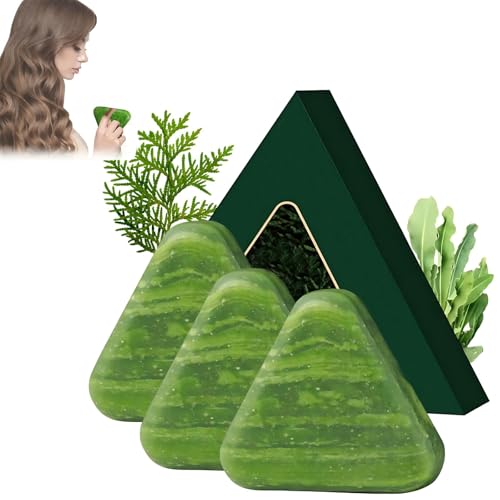 Shampoing solide croissance et volume aux acides aminés 3 pièces