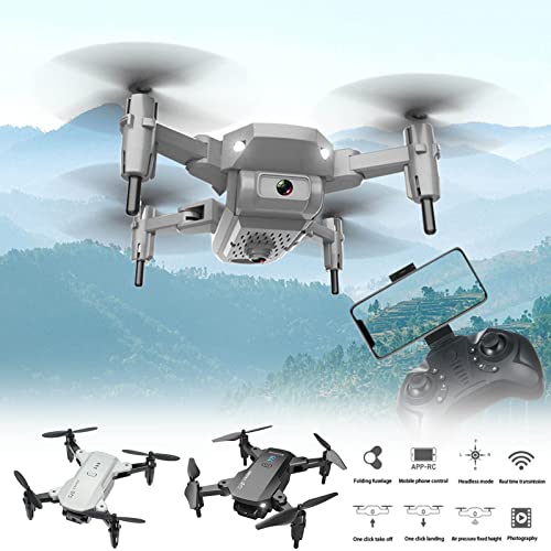 Moresec Mini Drone, 4K Dual Camera Hd Aircraft Fpv Drone Wifi Camera 4-Channels Remote Control Foldable Drone Maintainable App Controlled Helicopter Drone Support Take Pictures And Videos #TOP3