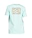 Billabong Kids (2-7) All Day Loose Fit Short Sleeve Rashguard - Crayon Wave (Mint, Large)