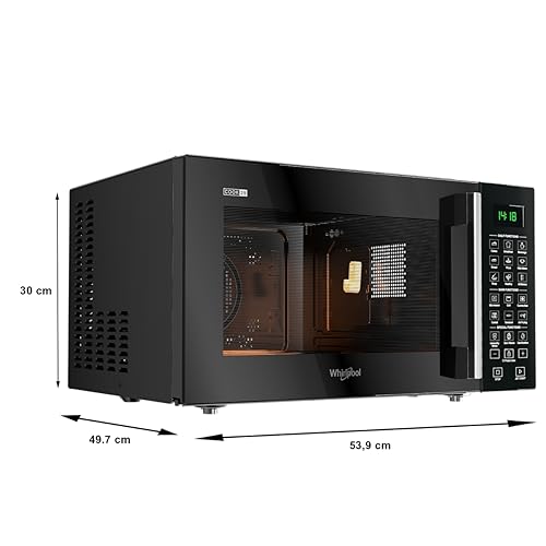 Image of Whirlpool 29 Litres Convection Microwave Oven With 300 Plus Auto Cook Menus (Magicook Pro 31CES-E, Black, Air Fryer, Rotisserie)