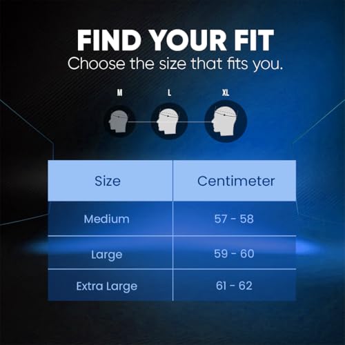 Image of Xtrac Ace Open Face Light Weight Helmet for Men & Women | ISI Certified | Blue | L