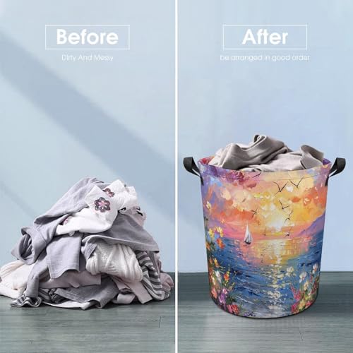 Panier à linge pliable pour buanderie familiale compacte et propre - 7
