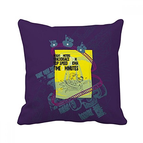 Coussin d'illustration drôle 40x40 cm avec insert multicolore pour déco de canapé - 2
