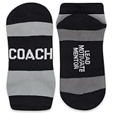 Gone For a Run Coach Socks - Inspirational & Motivational Socks - Coaches Gift - Black & Grey
