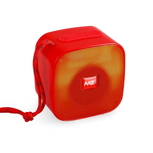 Image of MZ M405SP (Portable Bluetooth Speaker) Dynamic Thunder Sound, in Built RGB Light 5 W Bluetooth Speaker (Red, Stereo Channel)