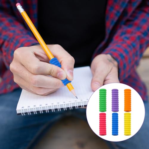 Cobee 30 Stück Schaumstoff Grips Stiftehalter, Bleistift Griffe Stifthaltung Hilfe Kinder Stiftgriffe Schaumstoff Stift Griffe Ergonomische Schreibhilfe