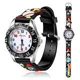 Orologio Bambino Orologio da Cosmico Spaziale per Ragazzi Orologi Quarzo Cinturino in Silicone Orologio Digitale Regali di Compleanno per Natale e Pasqua per Bambini per Ragazzi Ragazze da 3-10 Anni