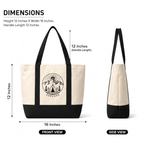 Image of Kaigan Premium Tote Bag Printed Designed Canvas Tote Bags For Women, Ecofriendly Cotton Canvas Bag for Girls Tote bag For Shopping, College, Travel, Handbag For Unisex